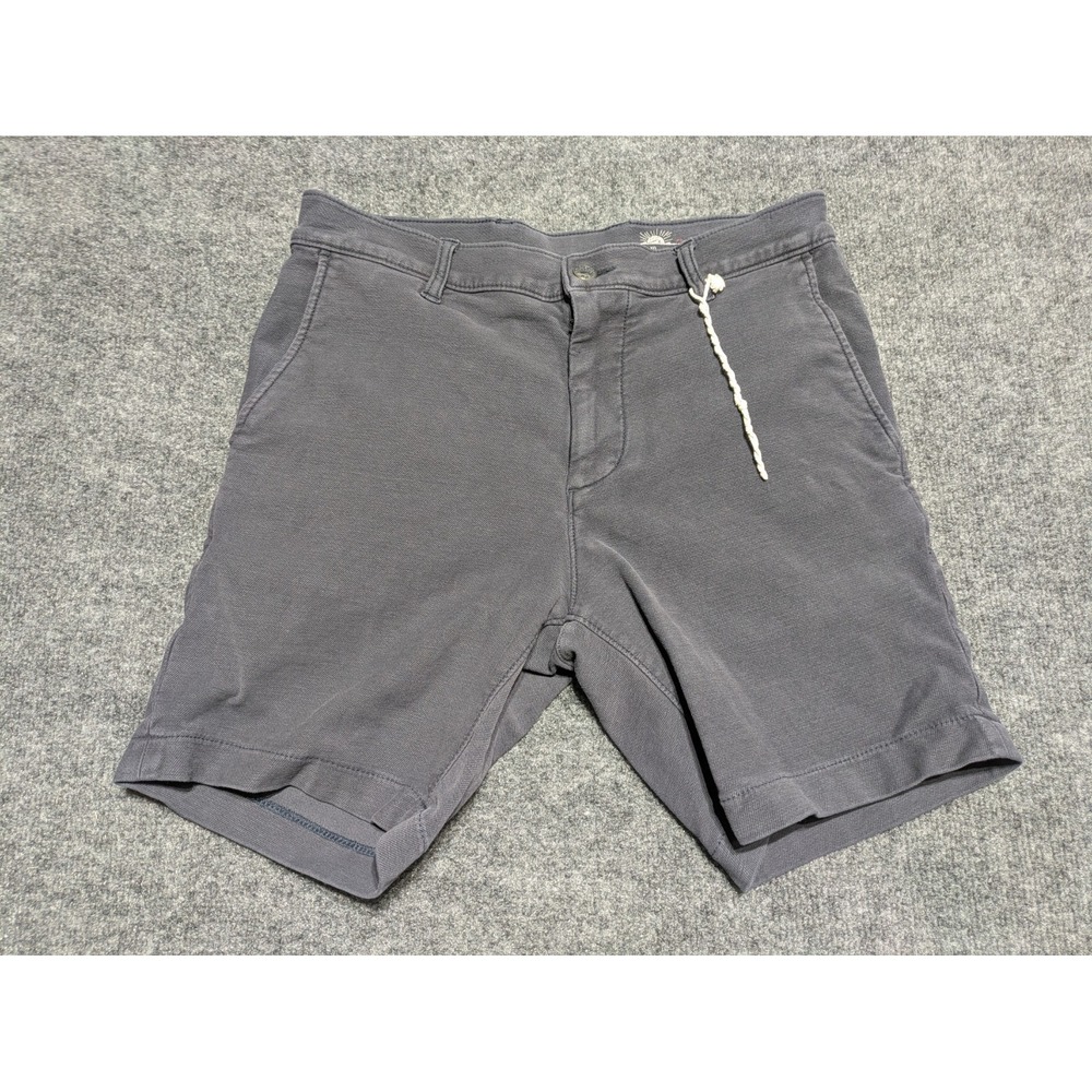 Faherty Shorts Mens 30 Charcoal Gray Chino Stretch Performance